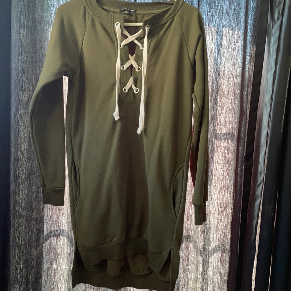 Sweatshirt Dress with pockets